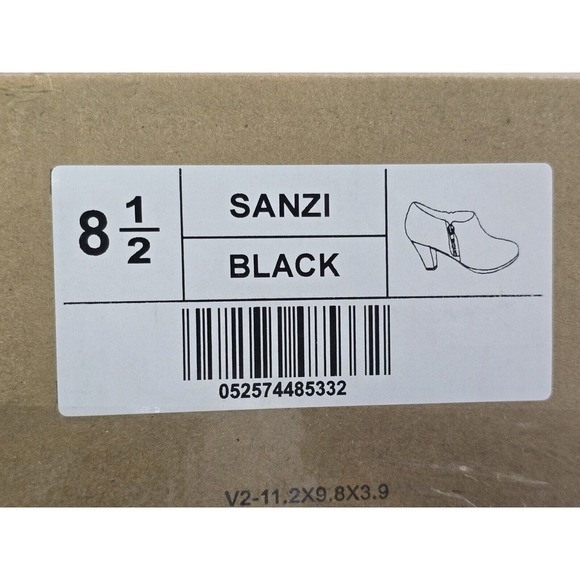 Journee Collection Womens Sanzi Kitten Heel Booties - Black 8 1/2 New - Picture 5 of 5